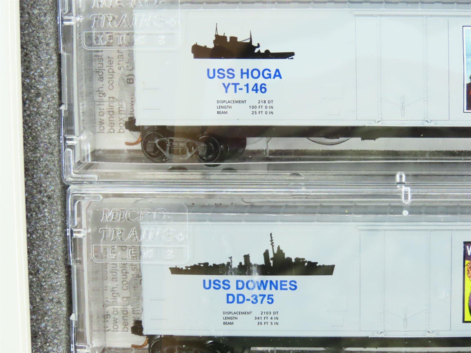 N Micro-Trains MTL 99321060 Battleship Row Pearl Harbor Box Car Set #2 w/ COA