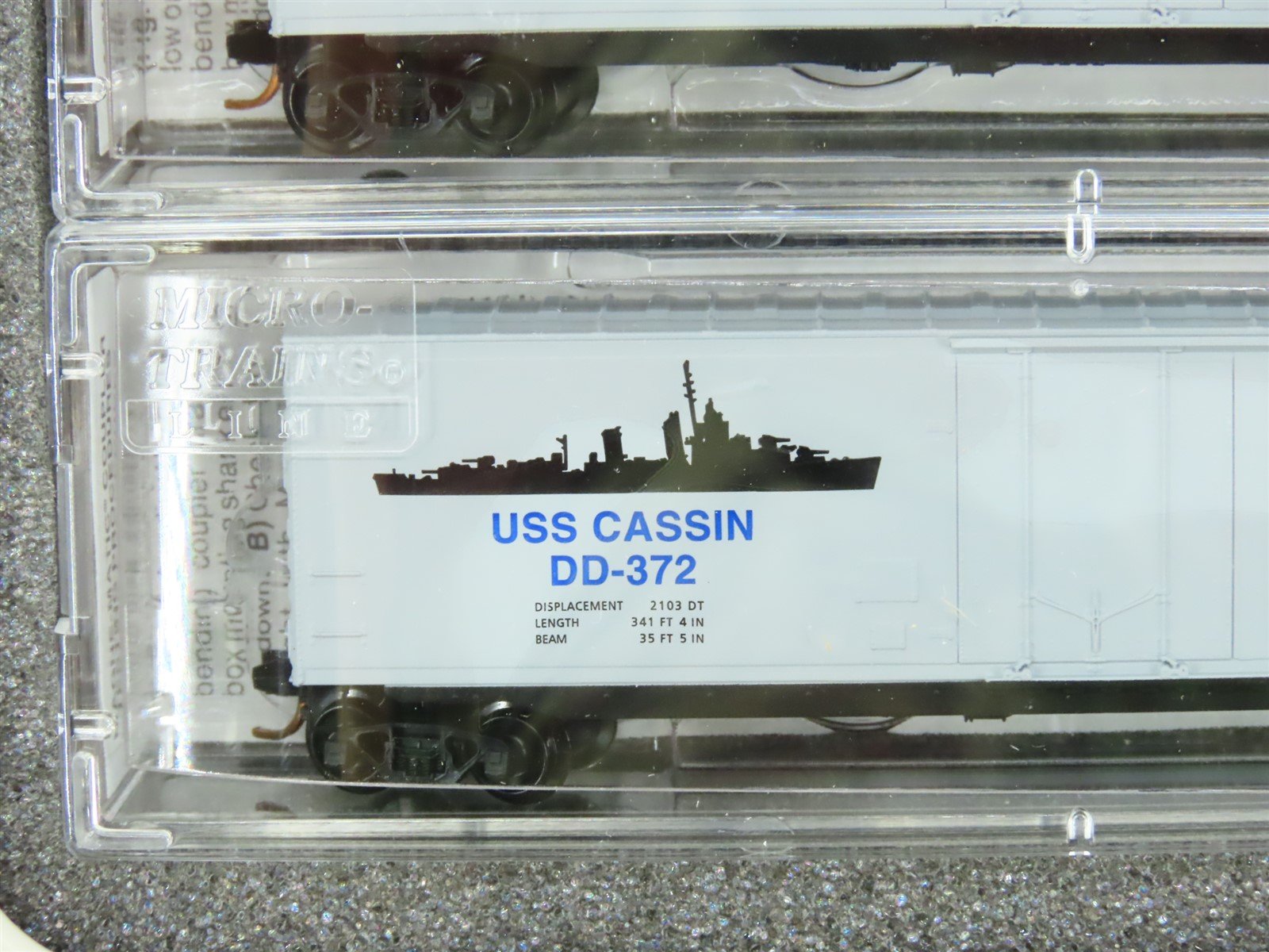N Micro-Trains MTL 99321060 Battleship Row Pearl Harbor Box Car Set #2 w/ COA