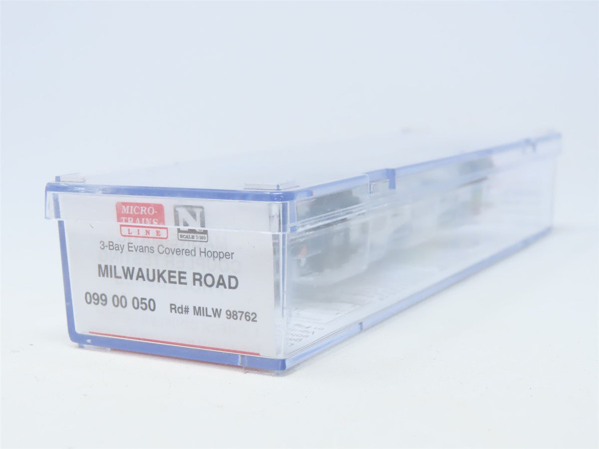 N Scale Micro-Train MTL 099 00 050 MILW Milwaukee Road 3-Bay Hopper #98762