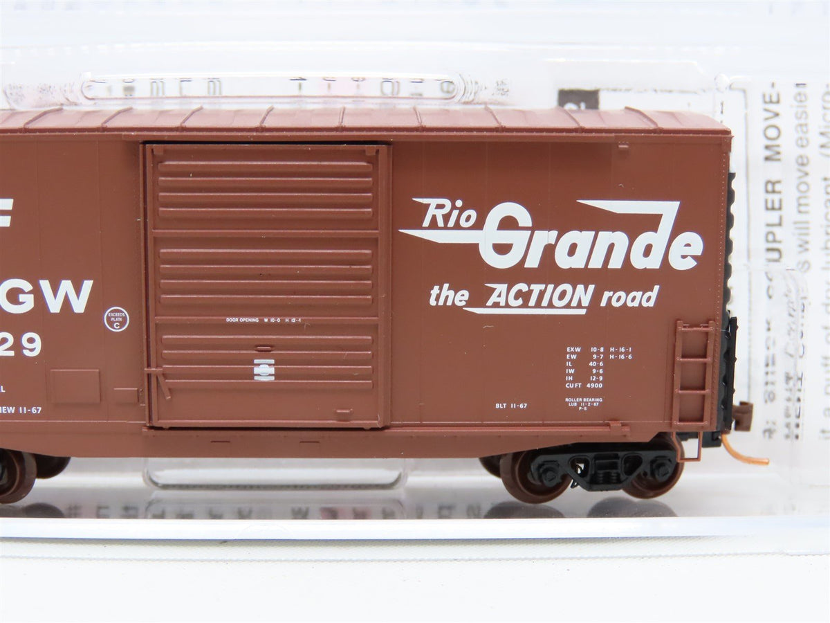 N Scale Micro-Train MTL 101 00 030 D&amp;RGW Rio Grande Western Cube Box Car #67429