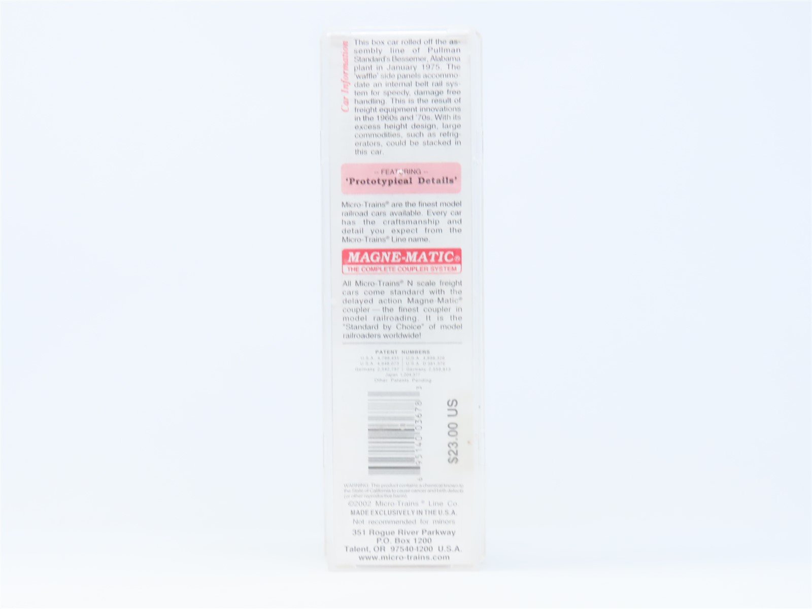 N Scale Micro-Train MTL 103080 SOU Southern Railway Box Car #43490