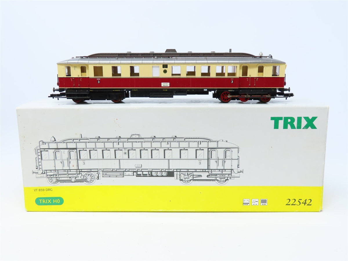 HO Scale Trix 22542 DRG German VT-859 3rd Class Diesel Rail Car - DCC Ready