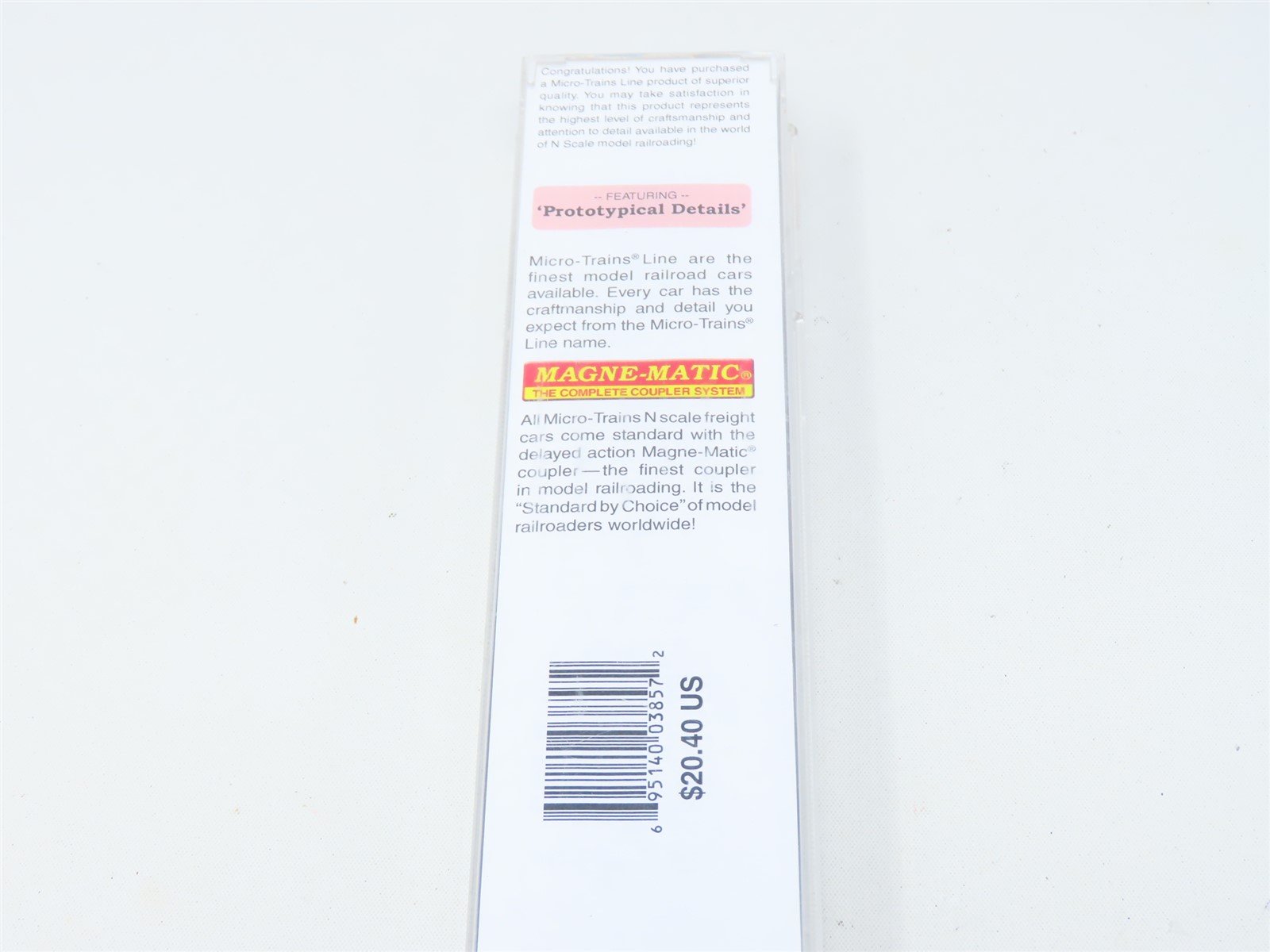 N Scale Micro-Trains MTL #14200001 Undecorated 83' 12-1 Sleeper Passenger