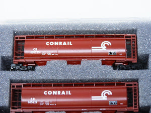 Z Scale FULL THROTTLE WDW1024 CR Conrail 51' 3-Bay Cylindrical Hopper - Set #2