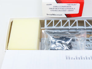 HO InterMountain Kit #41699 Gray Undecorated USRA Composite Drop Bottom Gondola