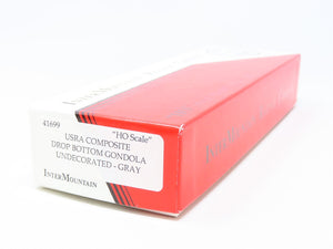 HO InterMountain Kit #41699 Gray Undecorated USRA Composite Drop Bottom Gondola