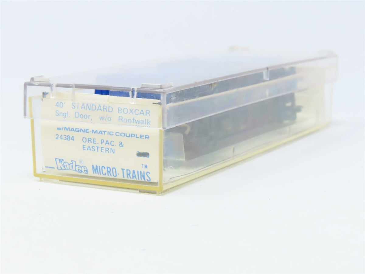 N Scale Micro-Trains MTL Kadee 24384 OP&amp;E 40&#39; Steel Box Car #1034 - Blue Label