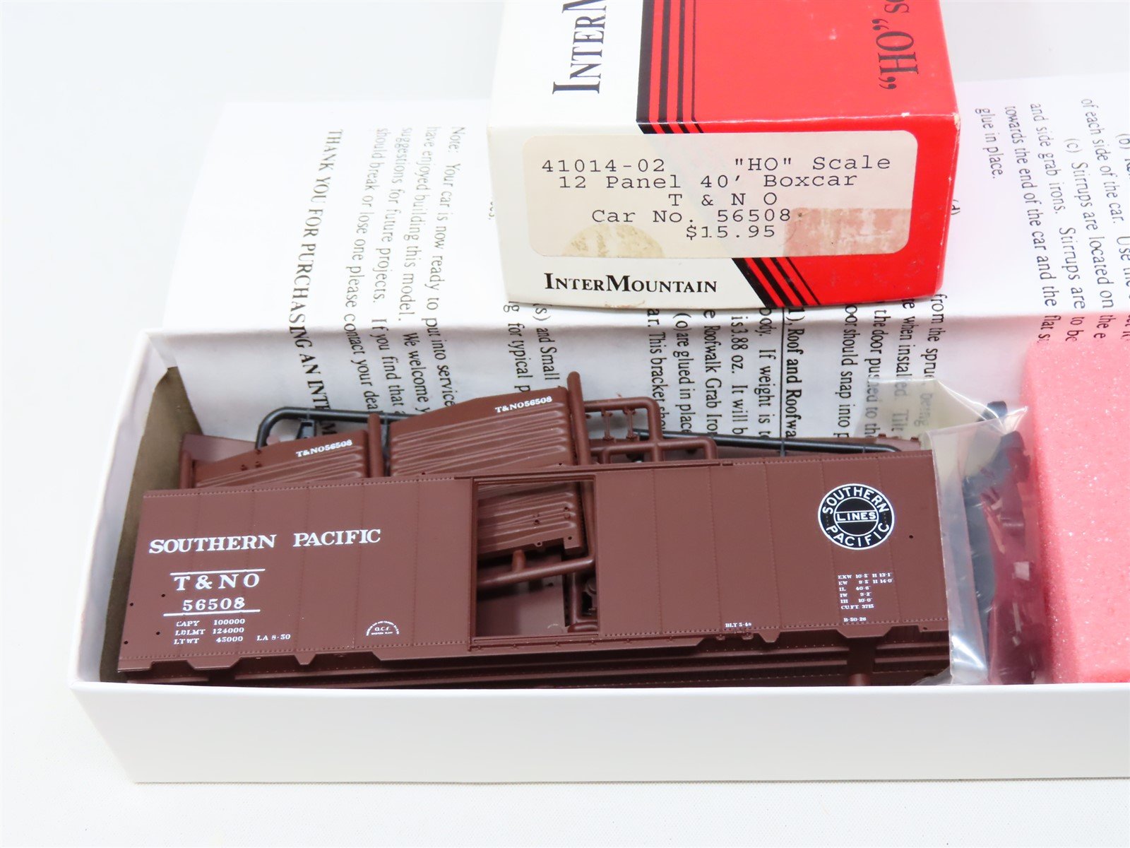 HO Scale InterMountain Kit #41014-02 T&NO SP Southern Pacific 40' Box Car #56508