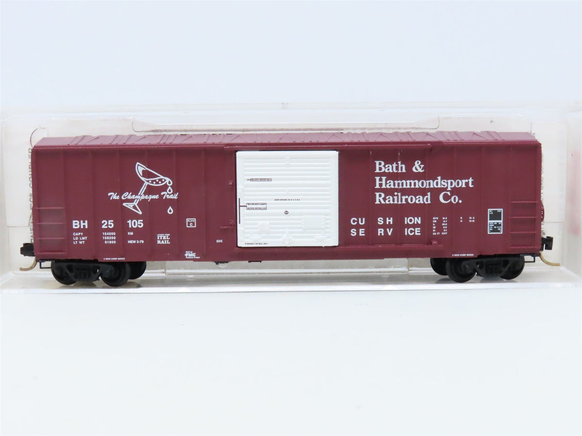 N Scale Micro-Trains MTL 25380 BH Bath &amp; Hammondsport Railway 50&#39; Box Car #25105