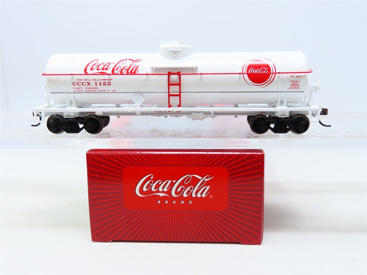 HO Scale Athearn #8355 CCCX Coca Cola 40&#39; Single Dome Tank Car #1122