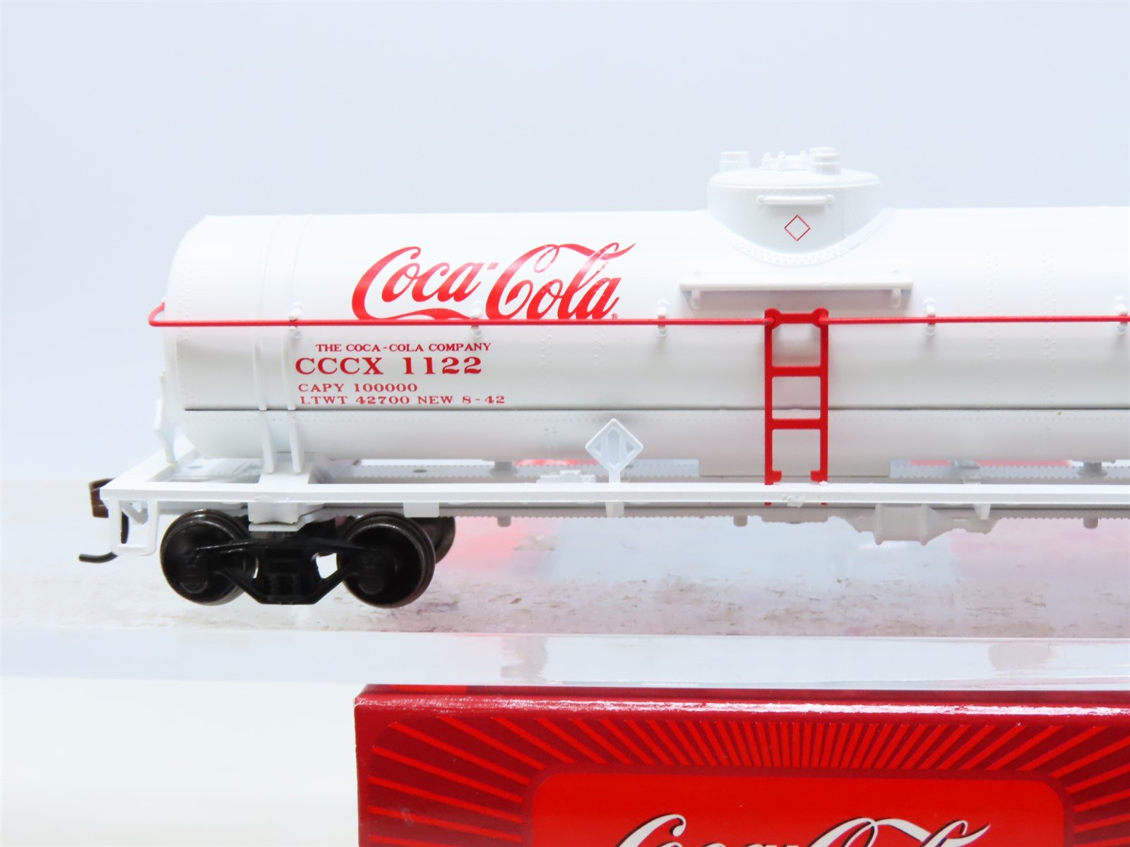 Cccx Train HO Scale Athearn #8355 CCCX Coca Cola 40' Single Dome Tank Car #1122 ...
