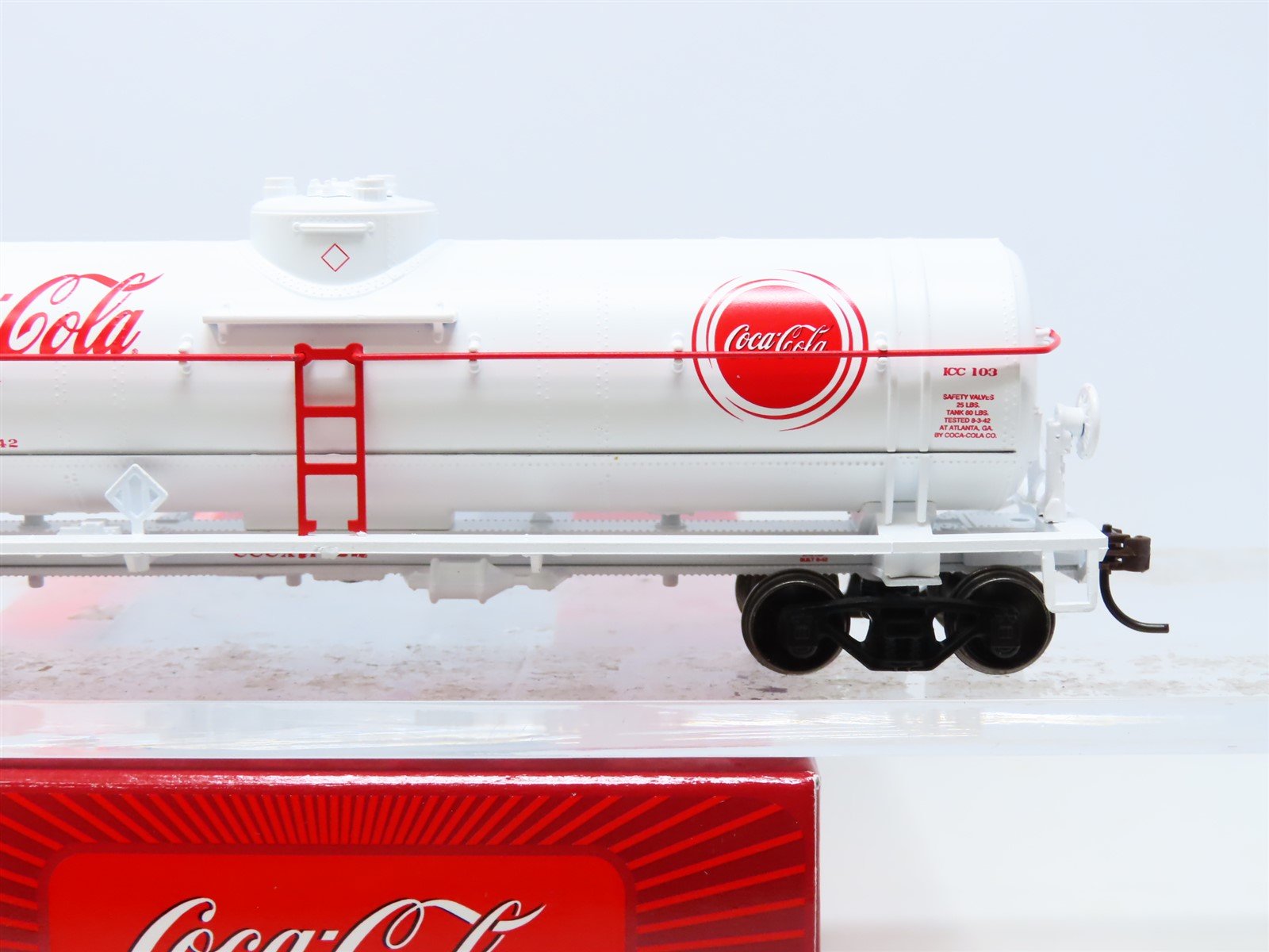 Cccx Train HO Scale Athearn #8355 CCCX Coca Cola 40' Single Dome Tank Car #1122 ...