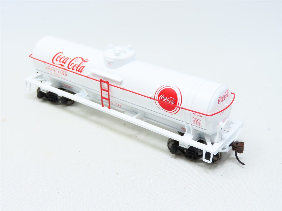 HO Scale Athearn #8355 CCCX Coca Cola 40&#39; Single Dome Tank Car #1122