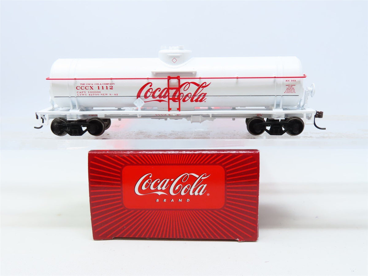 HO Scale Athearn #8354 CCCX Coca Cola 40&#39; Single Dome Tank Car #1112