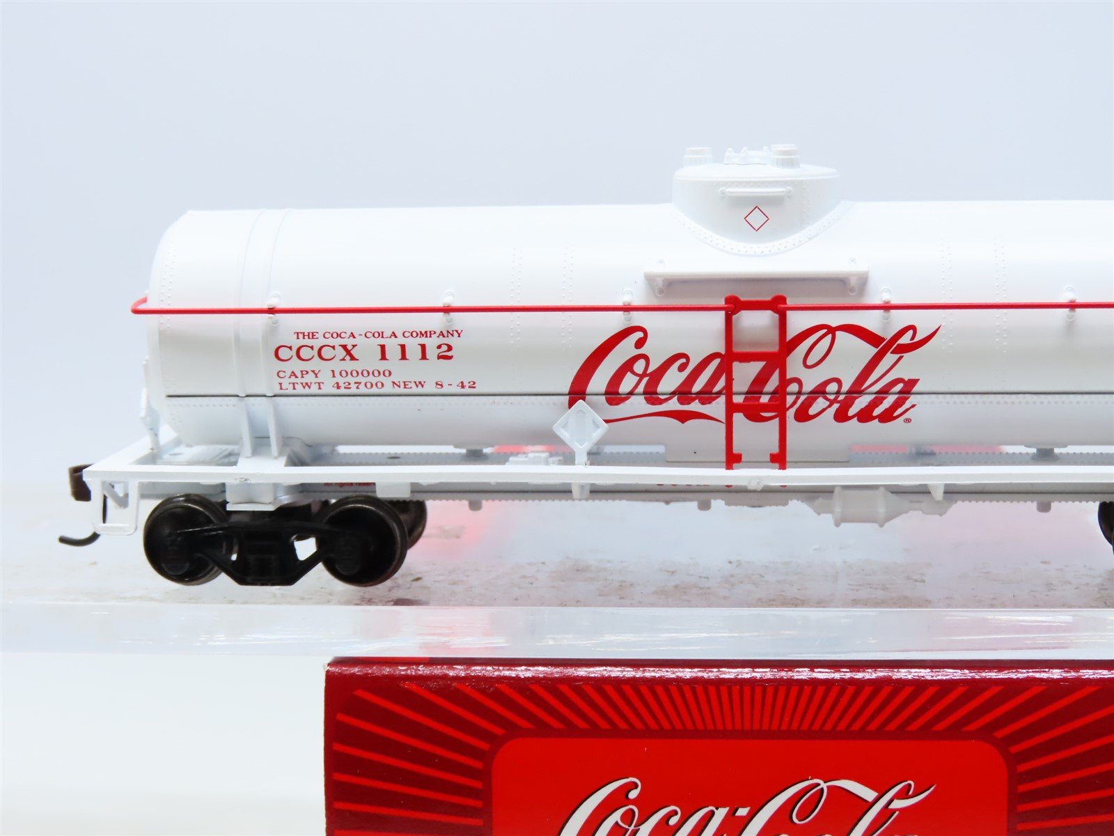 Cccx Train HO Scale Athearn #8354 CCCX Coca Cola 40' Single Dome Tank Car #1112 ...