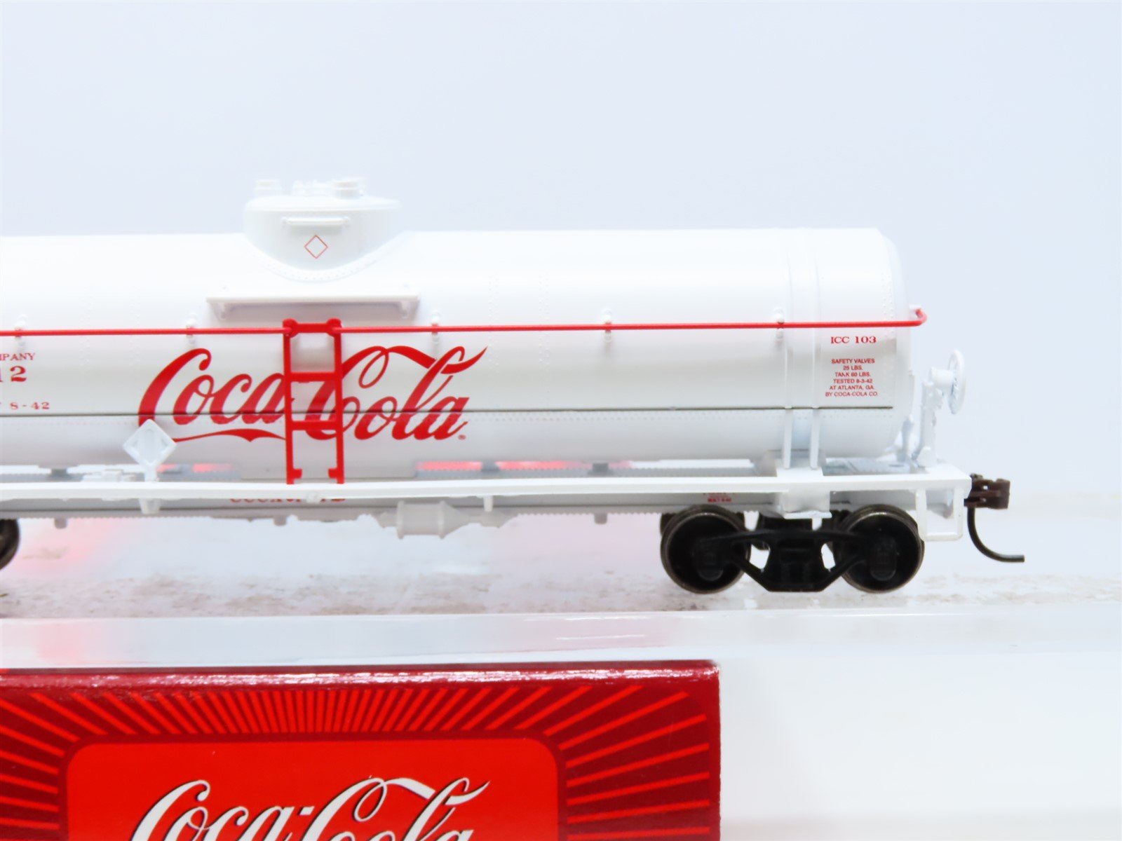 Cccx Train HO Scale Athearn #8354 CCCX Coca Cola 40' Single Dome Tank Car #1112 ...