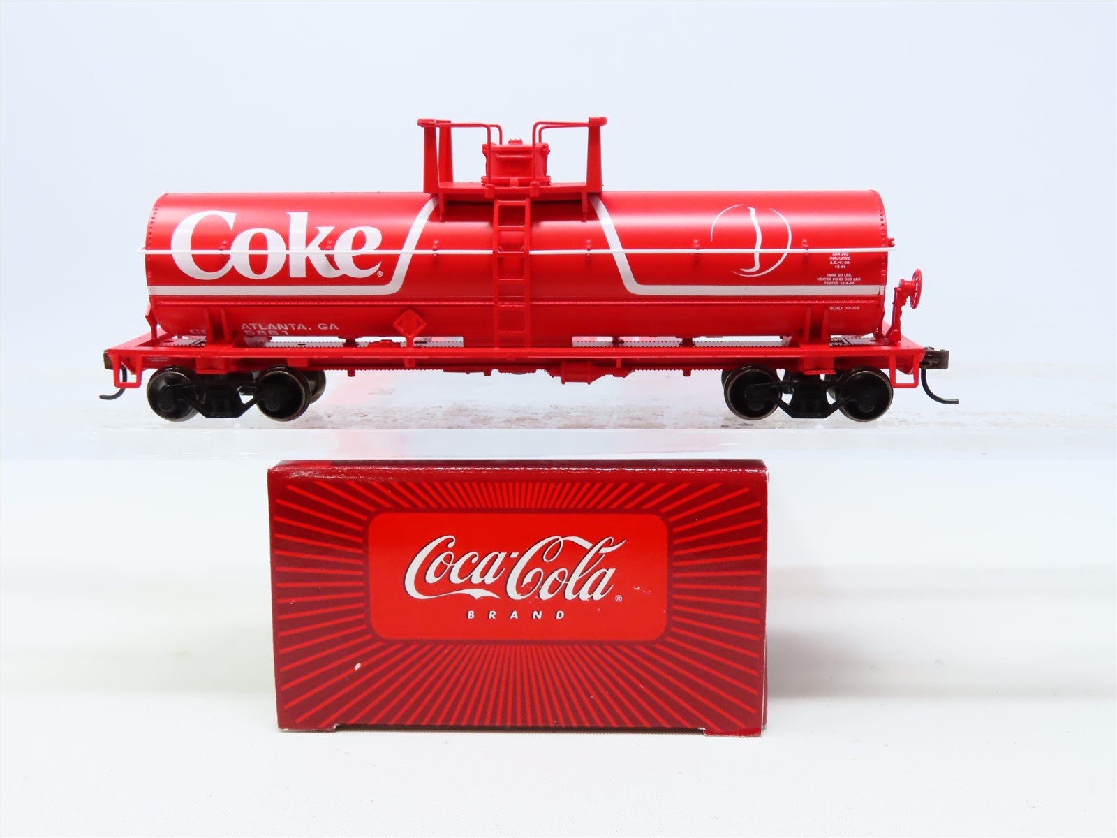 HO Scale Athearn #8310 Coca Cola "Coke" 40' Chemical Tank Car #5861