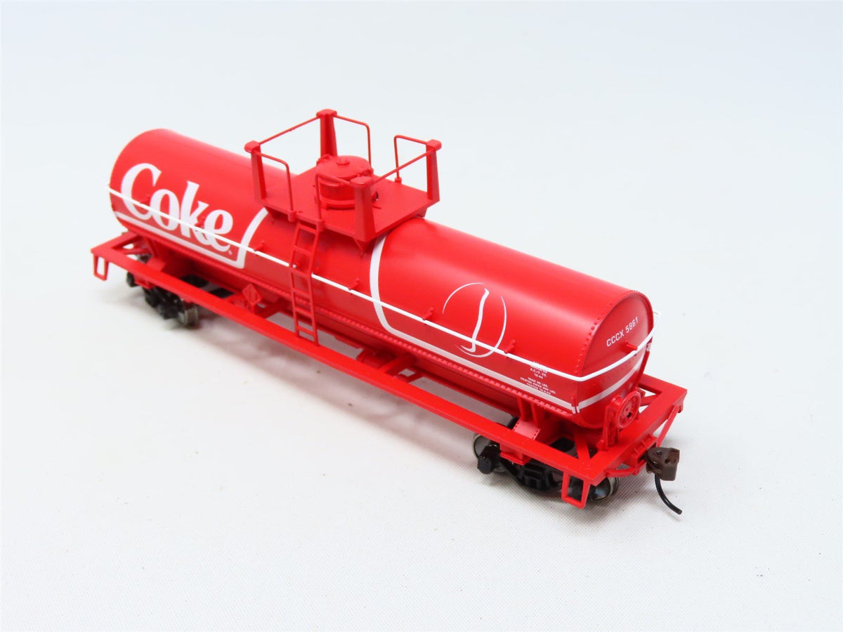 HO Scale Athearn #8310 Coca Cola &quot;Coke&quot; 40&#39; Chemical Tank Car #5861