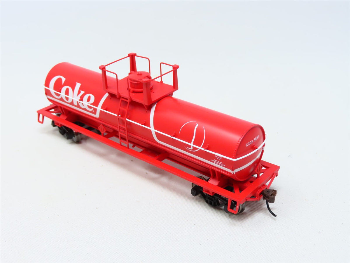 HO Scale Athearn #8310 Coca Cola &quot;Coke&quot; 40&#39; Chemical Tank Car #5861