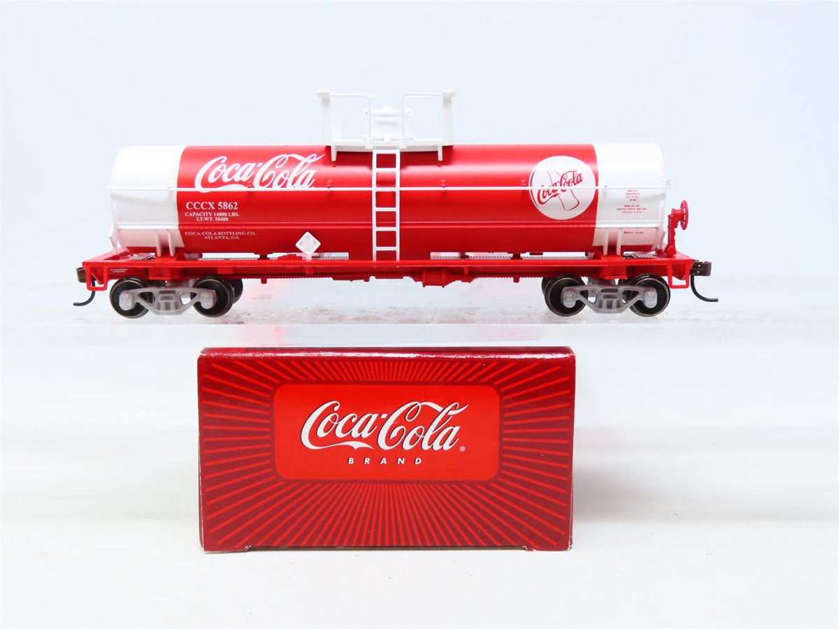 HO Scale Athearn #8311 CCCX Coca Cola 40&#39; Chemical Tank Car #5862