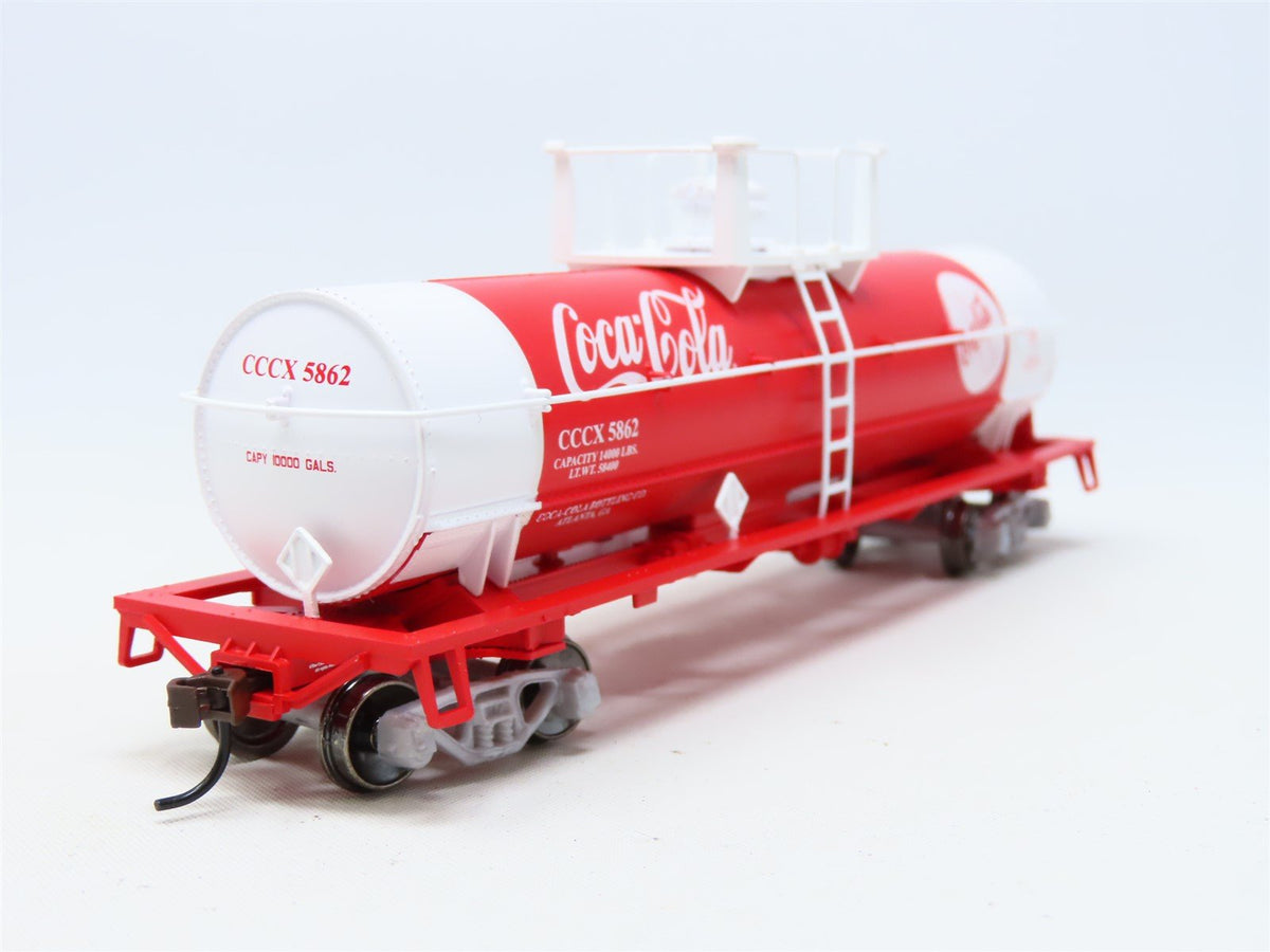 HO Scale Athearn #8311 CCCX Coca Cola 40&#39; Chemical Tank Car #5862