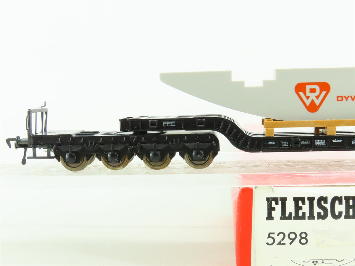 HO Fleischmann 5298 DB German Federal &quot;DYWIDAG&quot; Depressed Center Flat Car #931