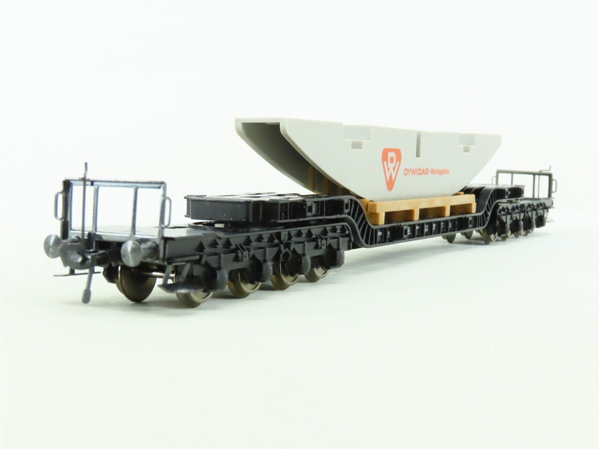 HO Fleischmann 5298 DB German Federal &quot;DYWIDAG&quot; Depressed Center Flat Car #931