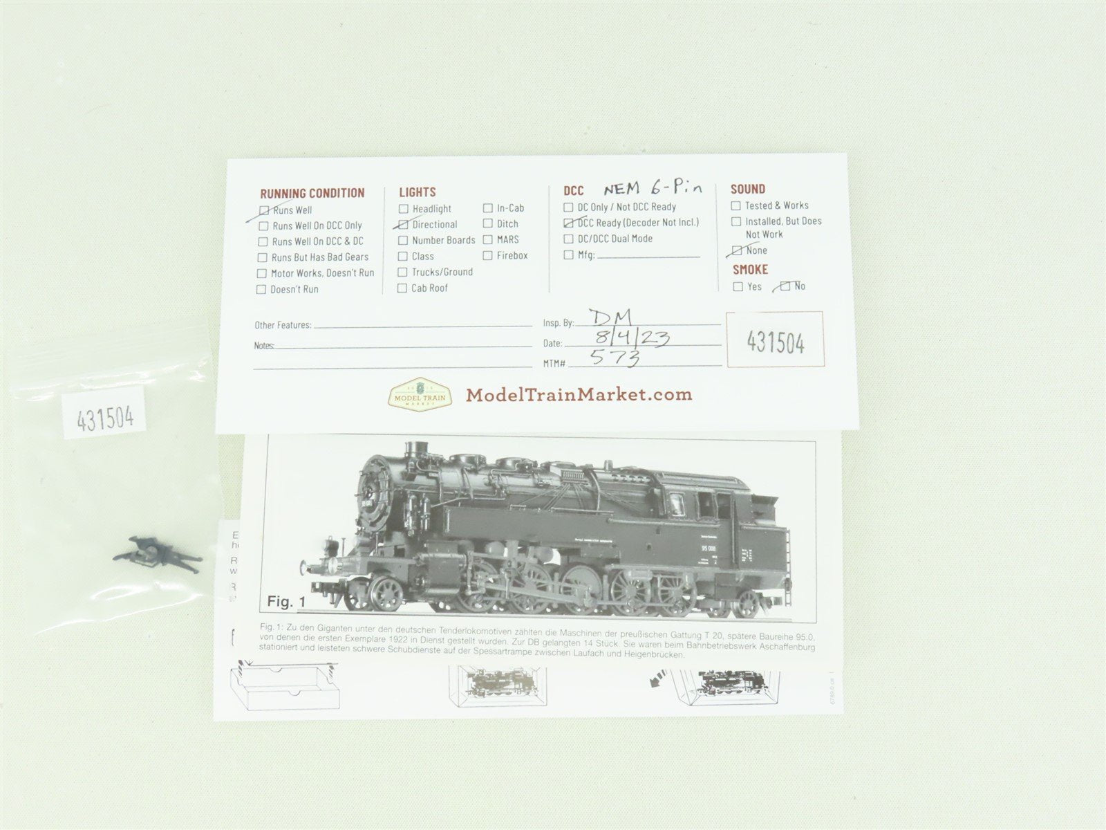HO Fleischmann 405502 DRG German Era II 2-10-2 BR 77 Steam