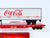 HO Scale Athearn #8303 CCCX Coca-Cola 50' Flat Car w/ 45' Trailer #808