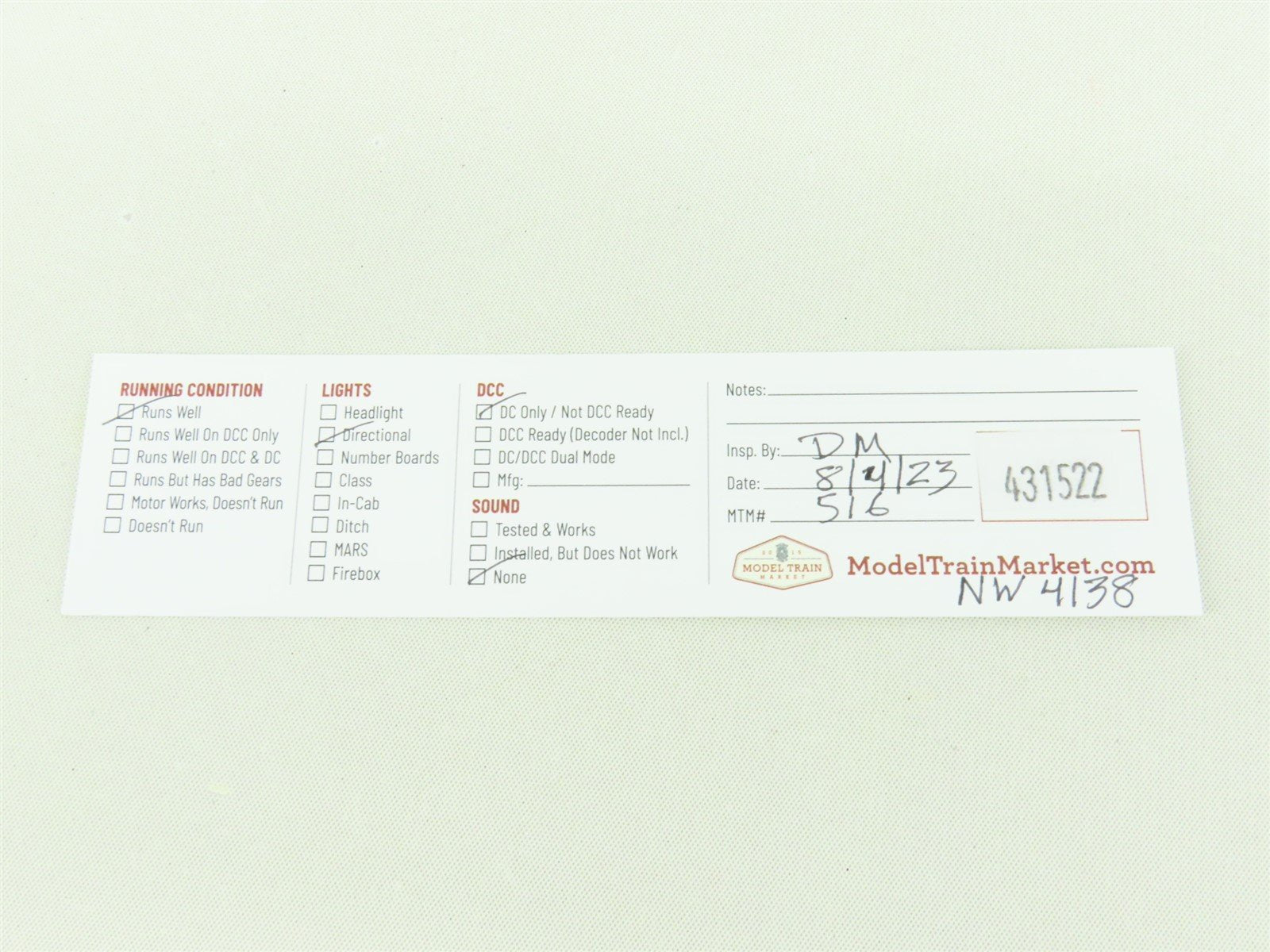 HO Scale Atlas NW Norfolk & Western EMD GP38 High Nose Diesel Locomotive #4138