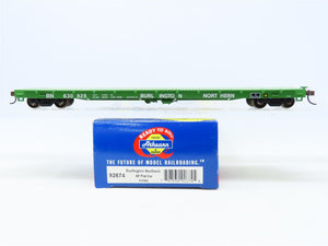 HO Scale Athearn #92674 BN Burlington Northern 60' Flat Car #630828