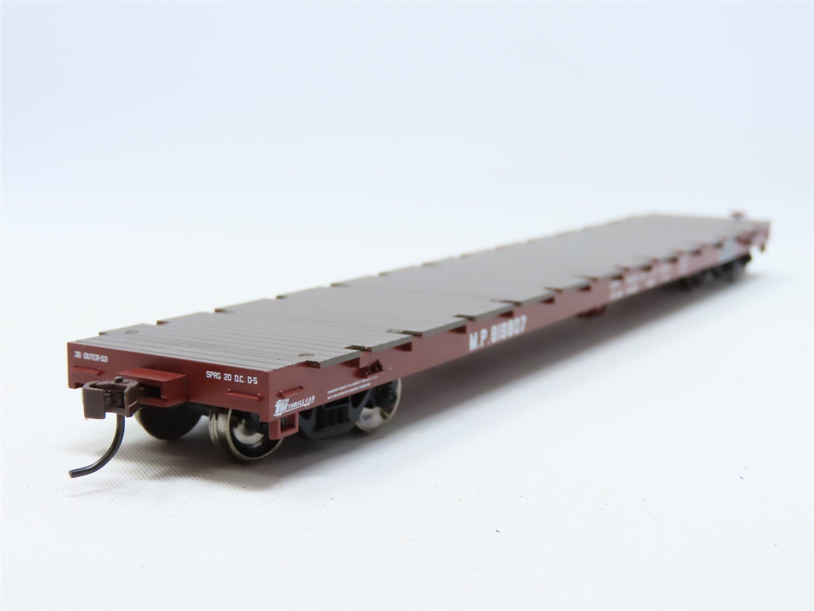 HO Scale Athearn #92680 MP Missouri Pacific 60' Flat Car #819807