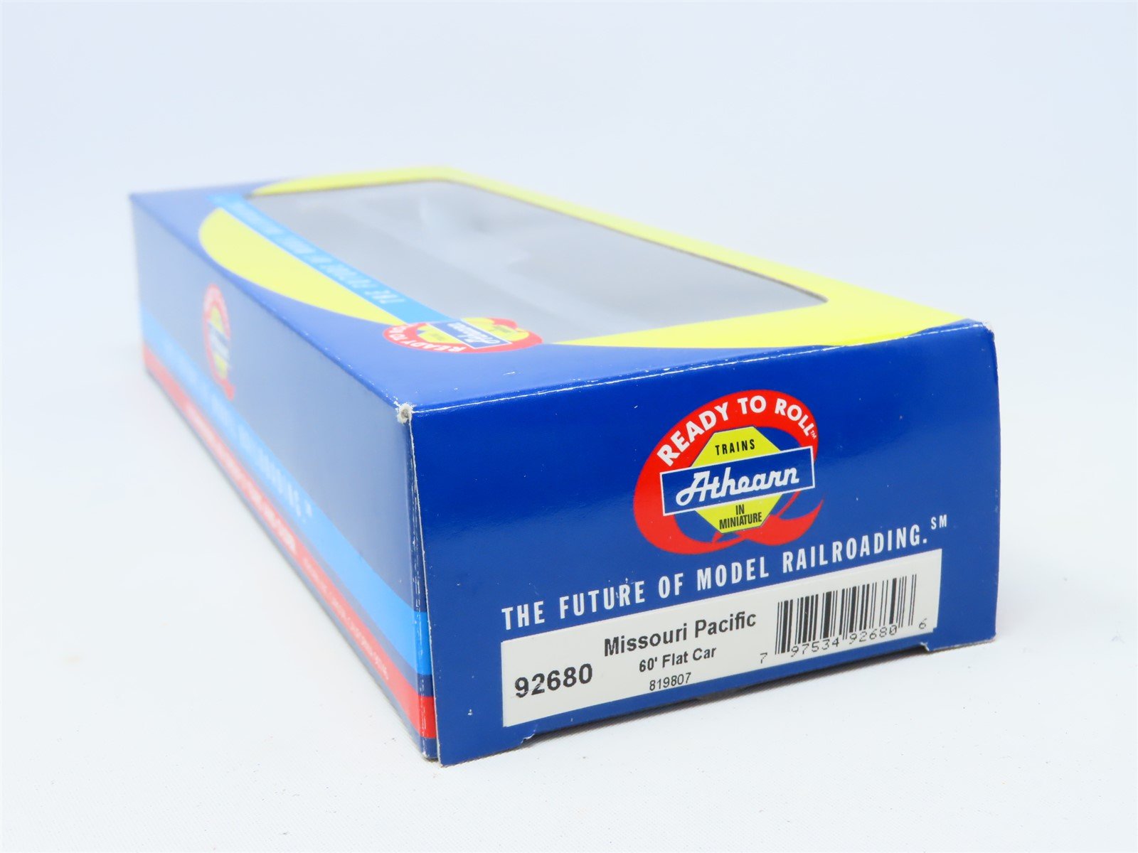 HO Scale Athearn #92680 MP Missouri Pacific 60' Flat Car #819807