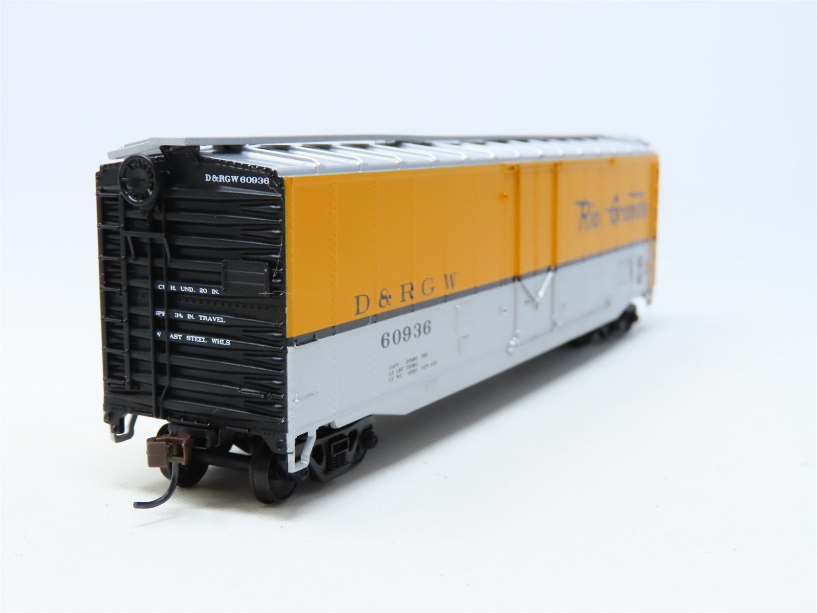 HO Athearn #7026 D&RGW Denver & Rio Grande Western 50' Plug Door Box Car #60936