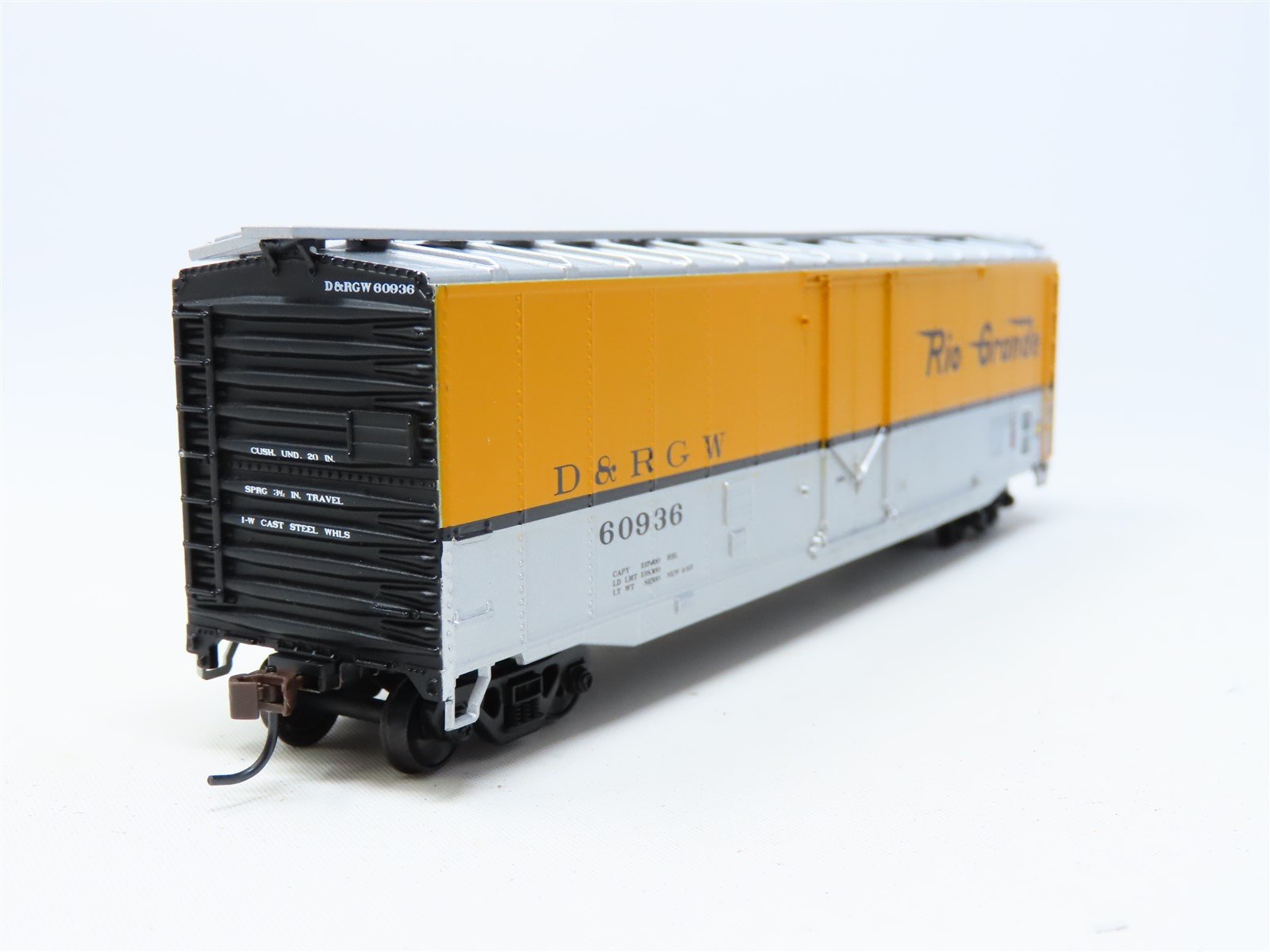 HO Athearn #7026 D&RGW Denver & Rio Grande Western 50' Plug Door Box Car #60936