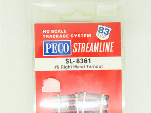 HO Scale PECO Streamline SL-8361 Insulfrog Code 83 #6 Right Hand Turnout Track