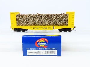 HO Scale Athearn #91457 SL-SF Frisco 40' Pulpwood Flat Car w/ Load #5106