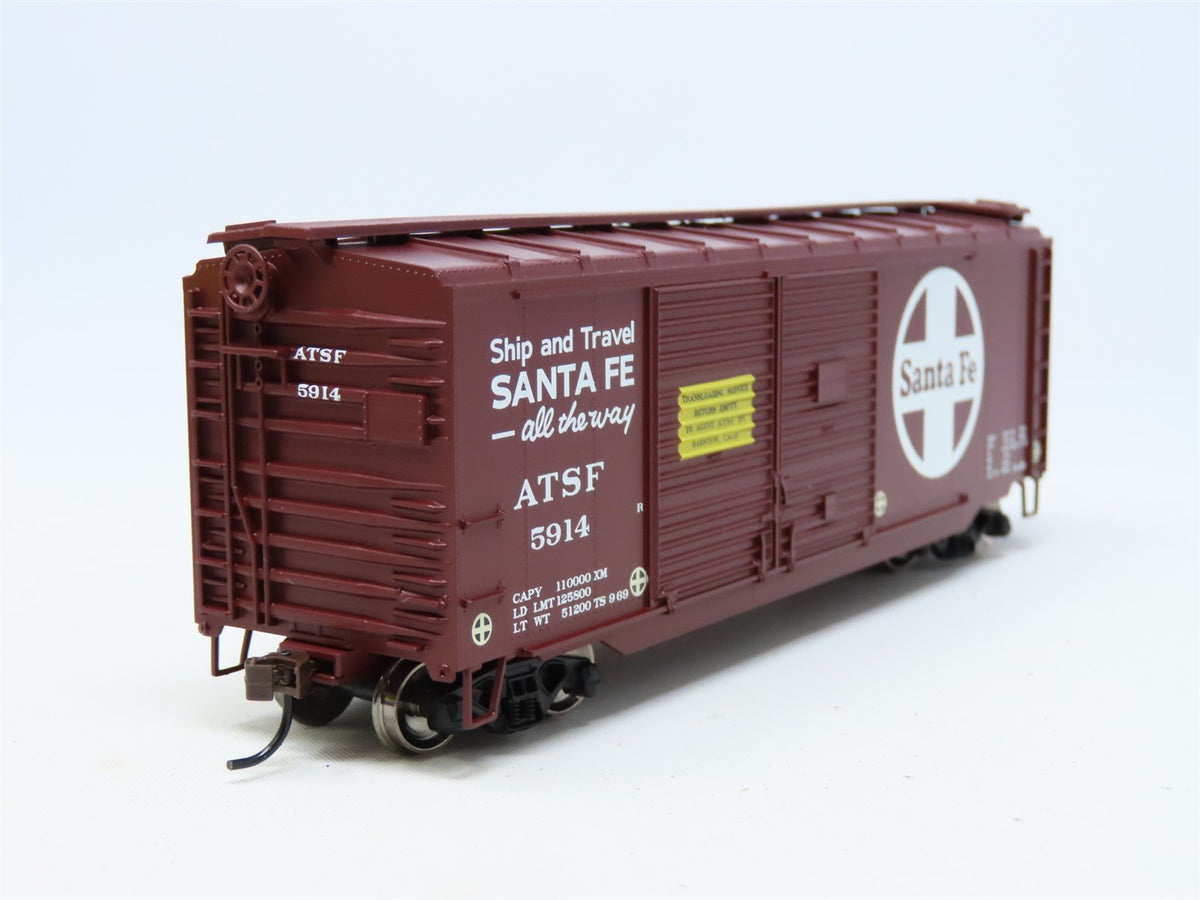 HO Scale Athearn #70161 ATSF Santa Fe &quot;All The Way&quot; 40&#39; Double Door Box Car 5914