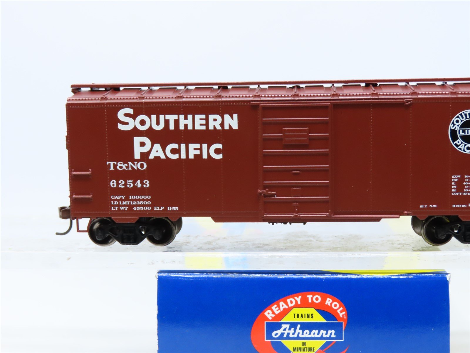 HO Scale Athearn #70320 T&NO SP Southern Pacific 40' Single Door Box Car #62543