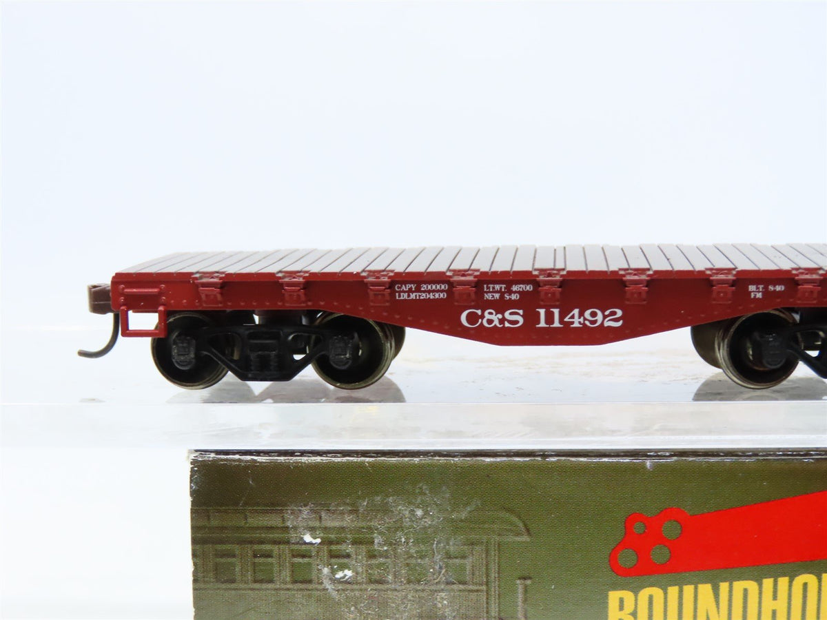 HO Scale Roundhouse #84246 C&amp;S Colorado &amp; Southern 30&#39; Flat Car #11492