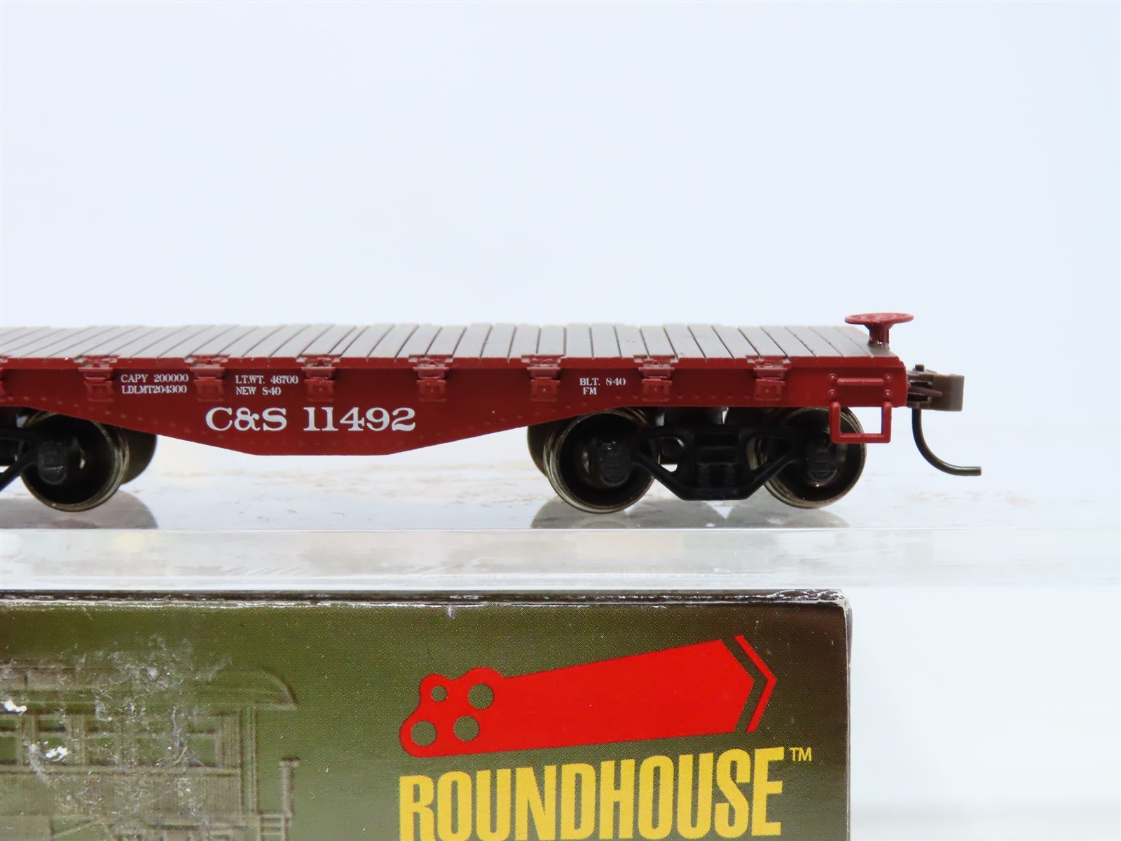 HO Scale Roundhouse #84246 C&S Colorado & Southern 30' Flat Car 