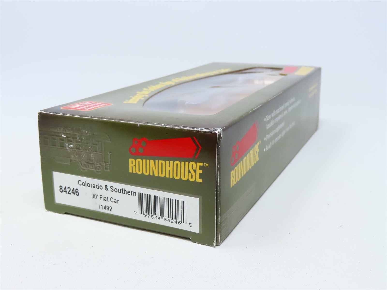 HO Scale Roundhouse #84246 C&S Colorado & Southern 30' Flat Car #11492