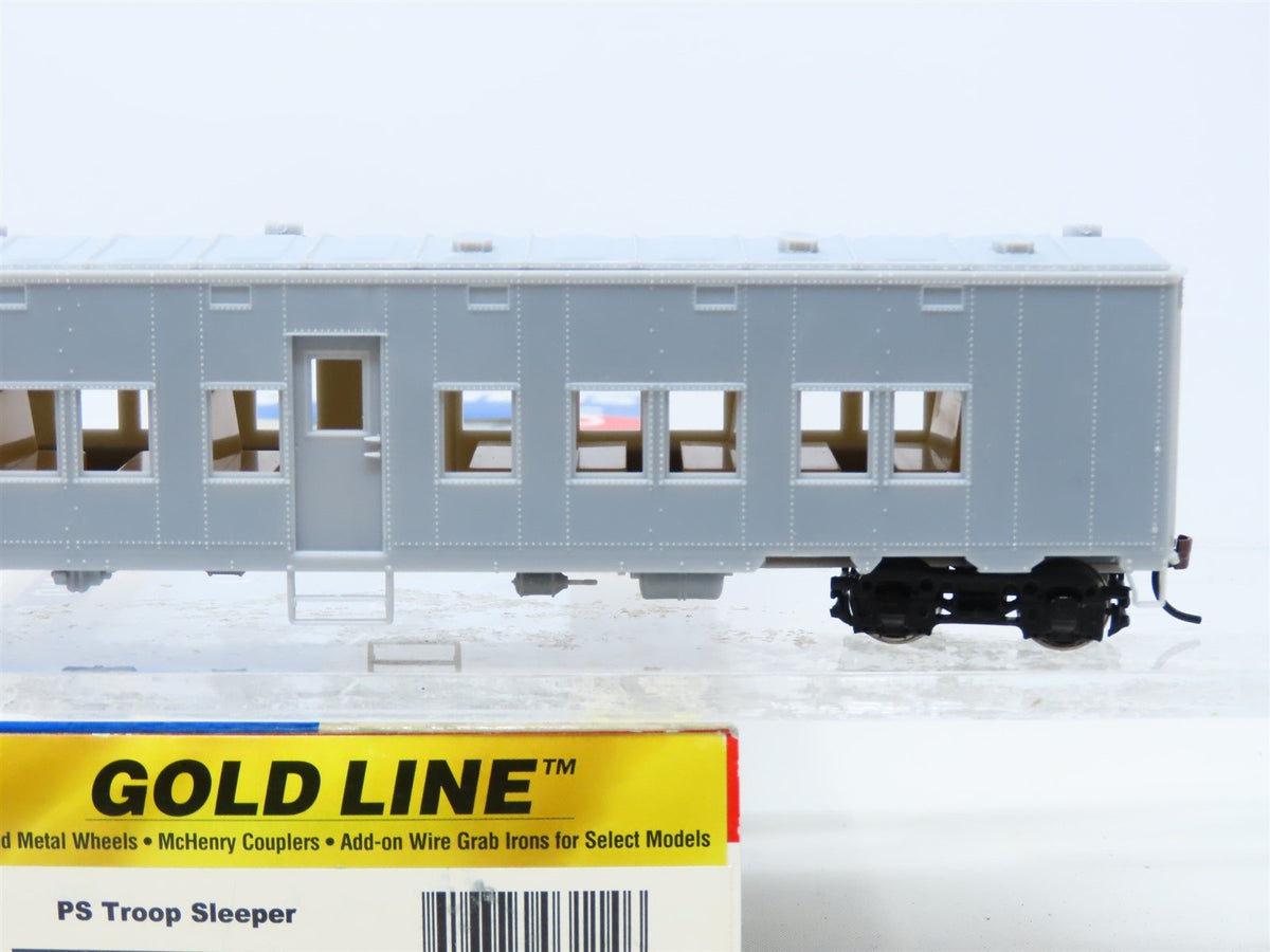 HO Scale Walthers Gold Line #932-4150 Undecorated PS Troop Sleeper Passenger Car