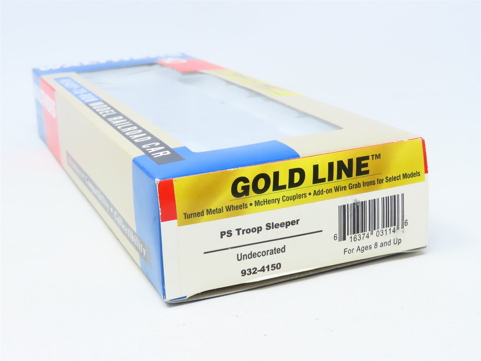 HO Scale Walthers Gold Line #932-4150 Undecorated PS Troop Sleeper Passenger Car