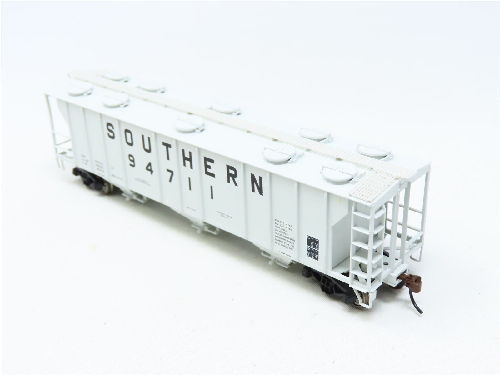 HO Walthers Gold Line #932-7958 SOU Southern Railway 3-Bay Covered Hopper #94711