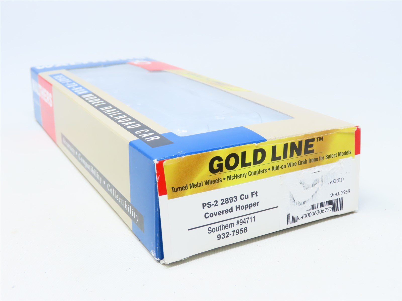 HO Walthers Gold Line #932-7958 SOU Southern Railway 3-Bay Covered Hopper #94711
