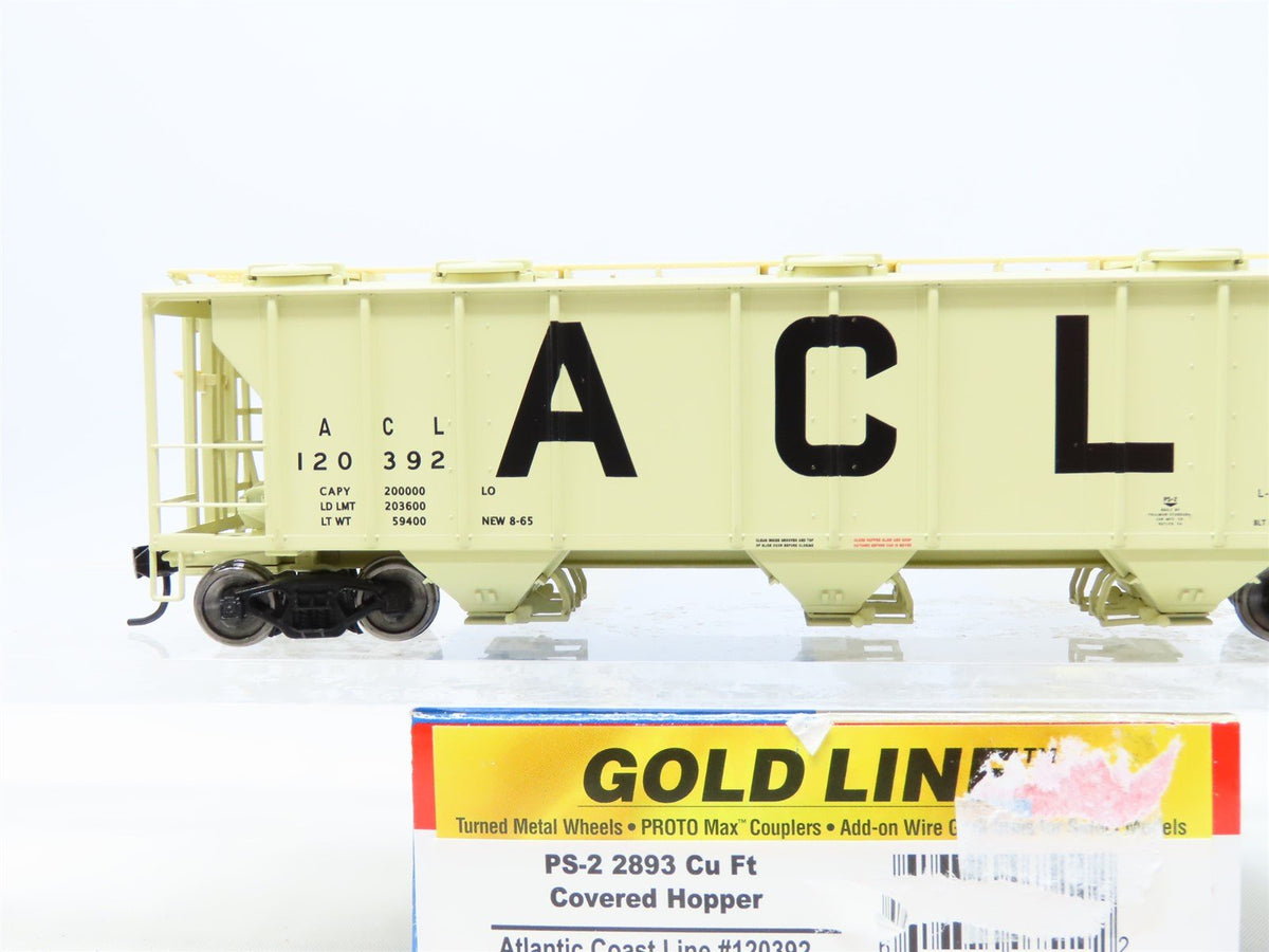 HO Walthers Gold Line #932-7987 ACL Atlantic Coast Line 3-Bay Hopper #120392