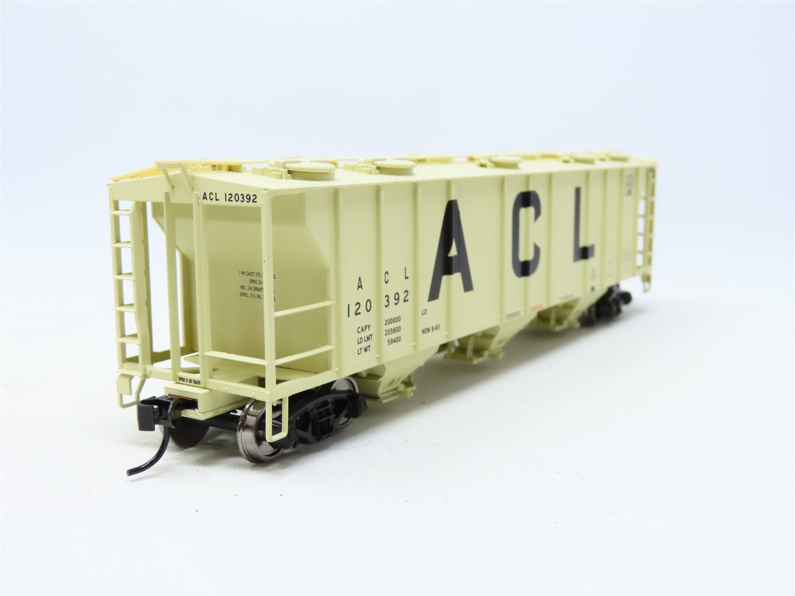 HO Walthers Gold Line #932-7987 ACL Atlantic Coast Line 3-Bay Hopper #120392