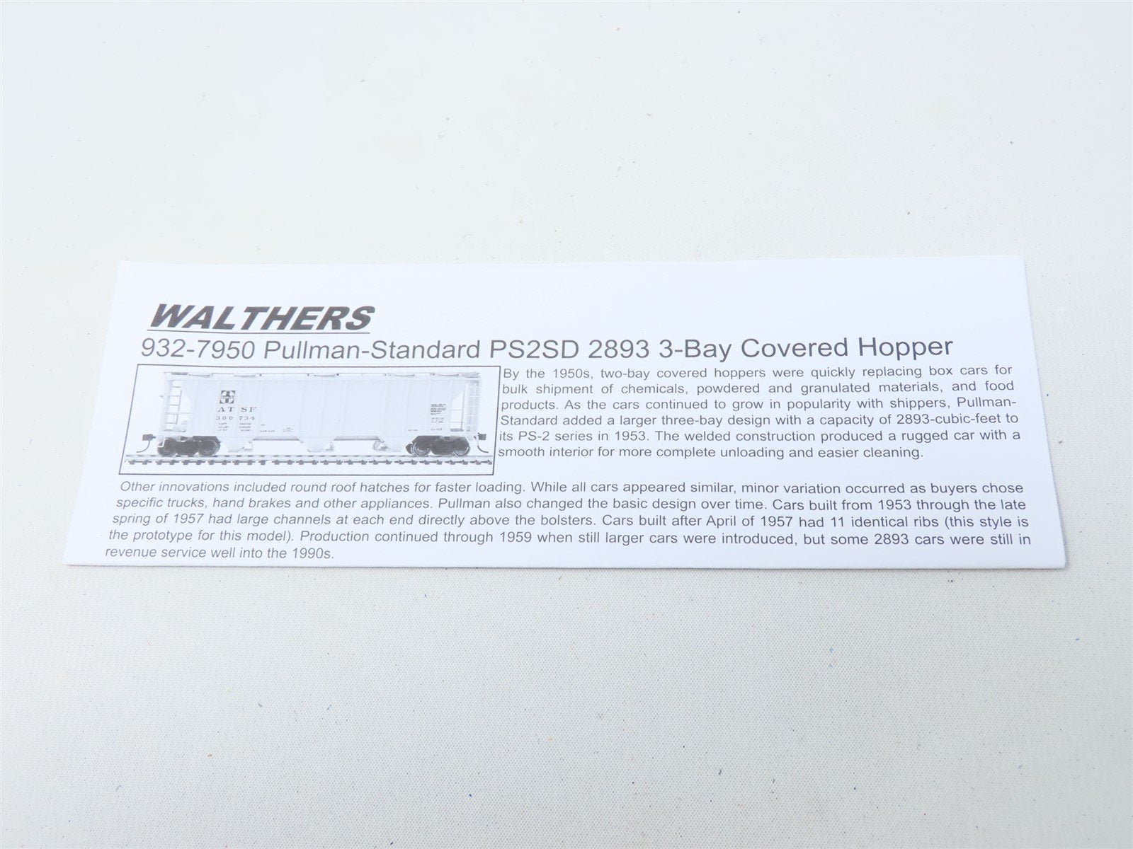 HO Walthers Gold Line #932-7987 ACL Atlantic Coast Line 3-Bay Hopper #120392