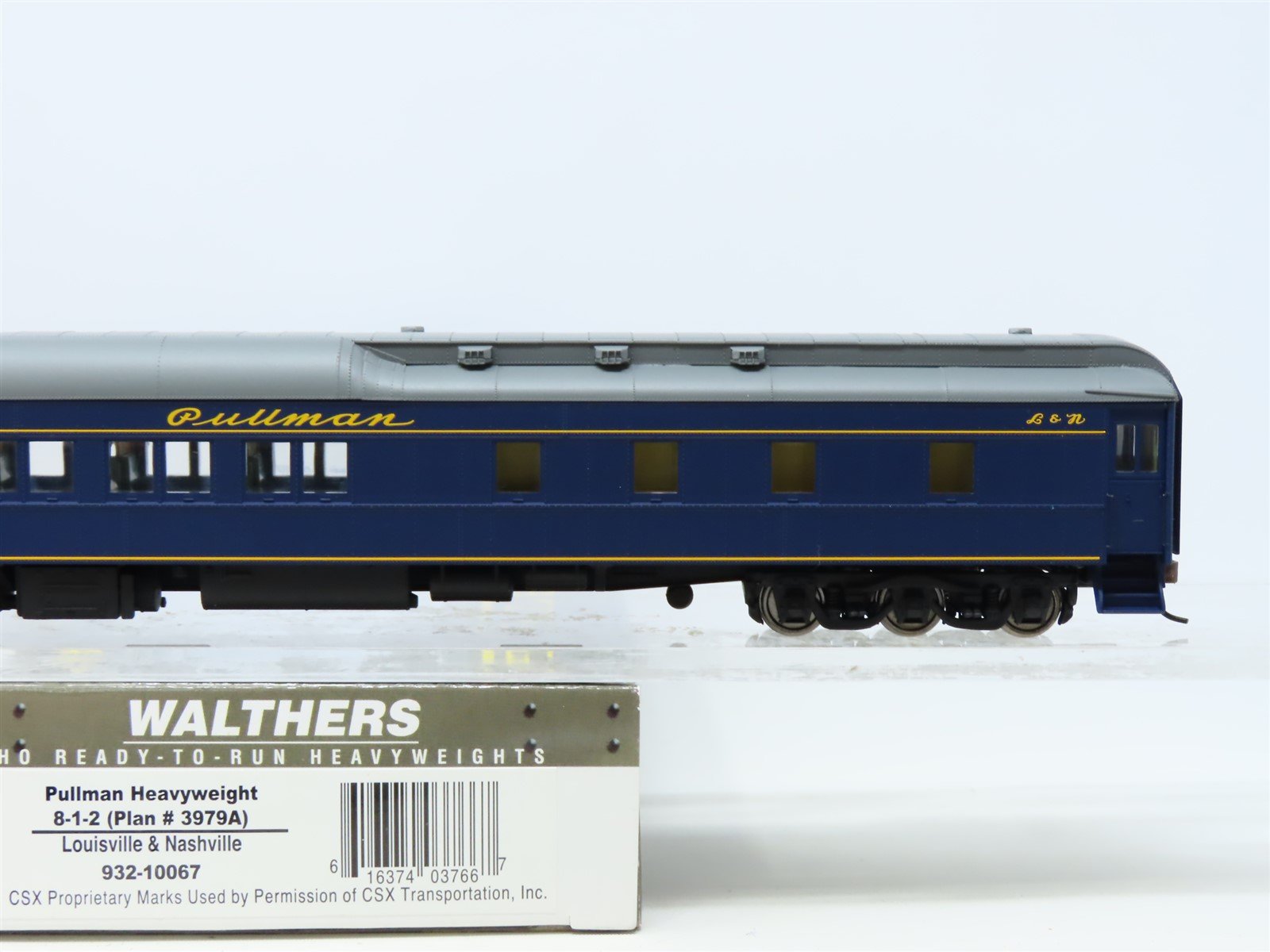 HO Walthers #932-10067 L&N Louisville & Nashville Pullman Heavyweight Passenger
